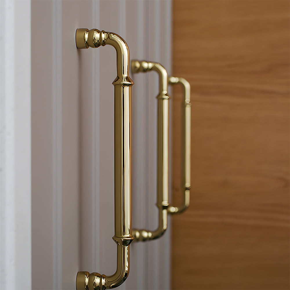 The Apex Series | Sleek Architectural Brass Wardrobe Pull