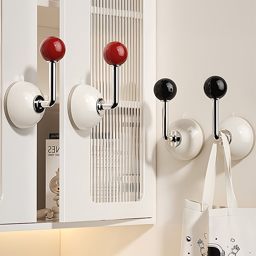 The Apex Series | Multi-Functional Suction Cup Hardware, Zinc Alloy Wall Hook & Handle