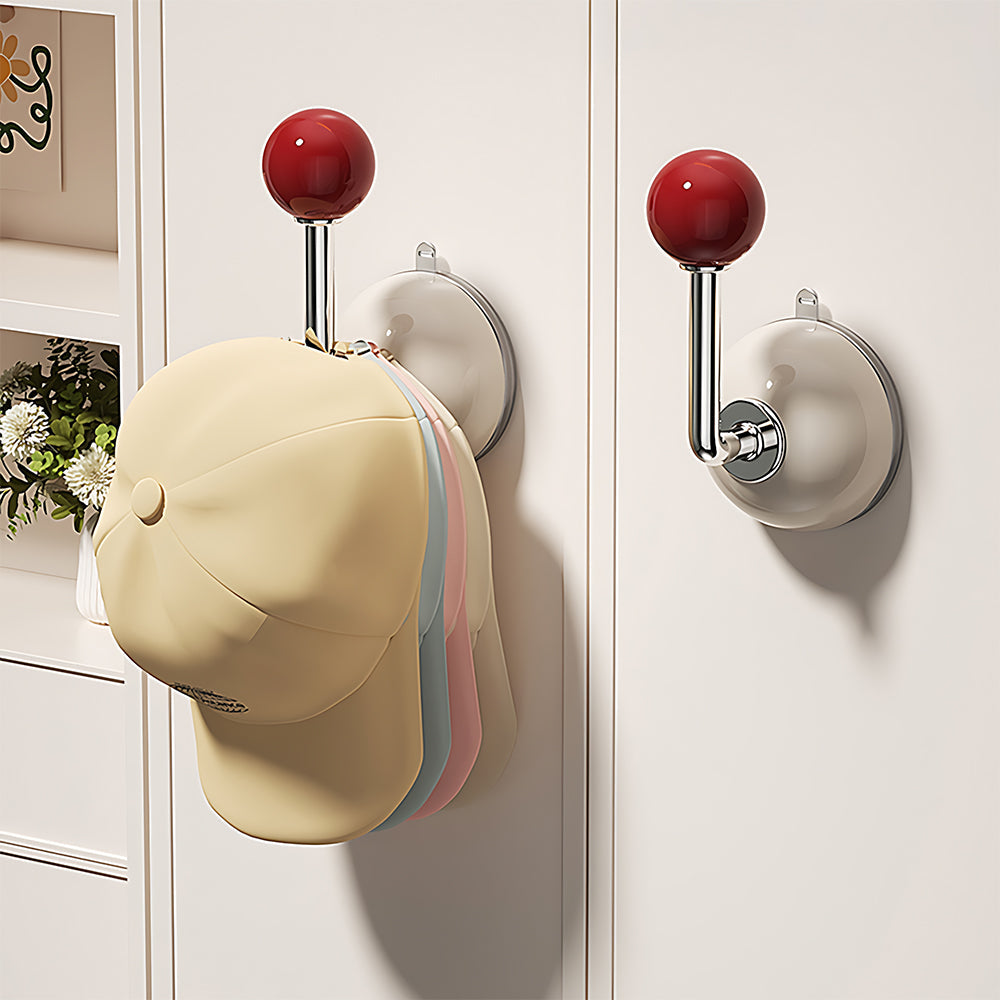 The Apex Series | Multi-Functional Suction Cup Hardware, Zinc Alloy Wall Hook & Handle