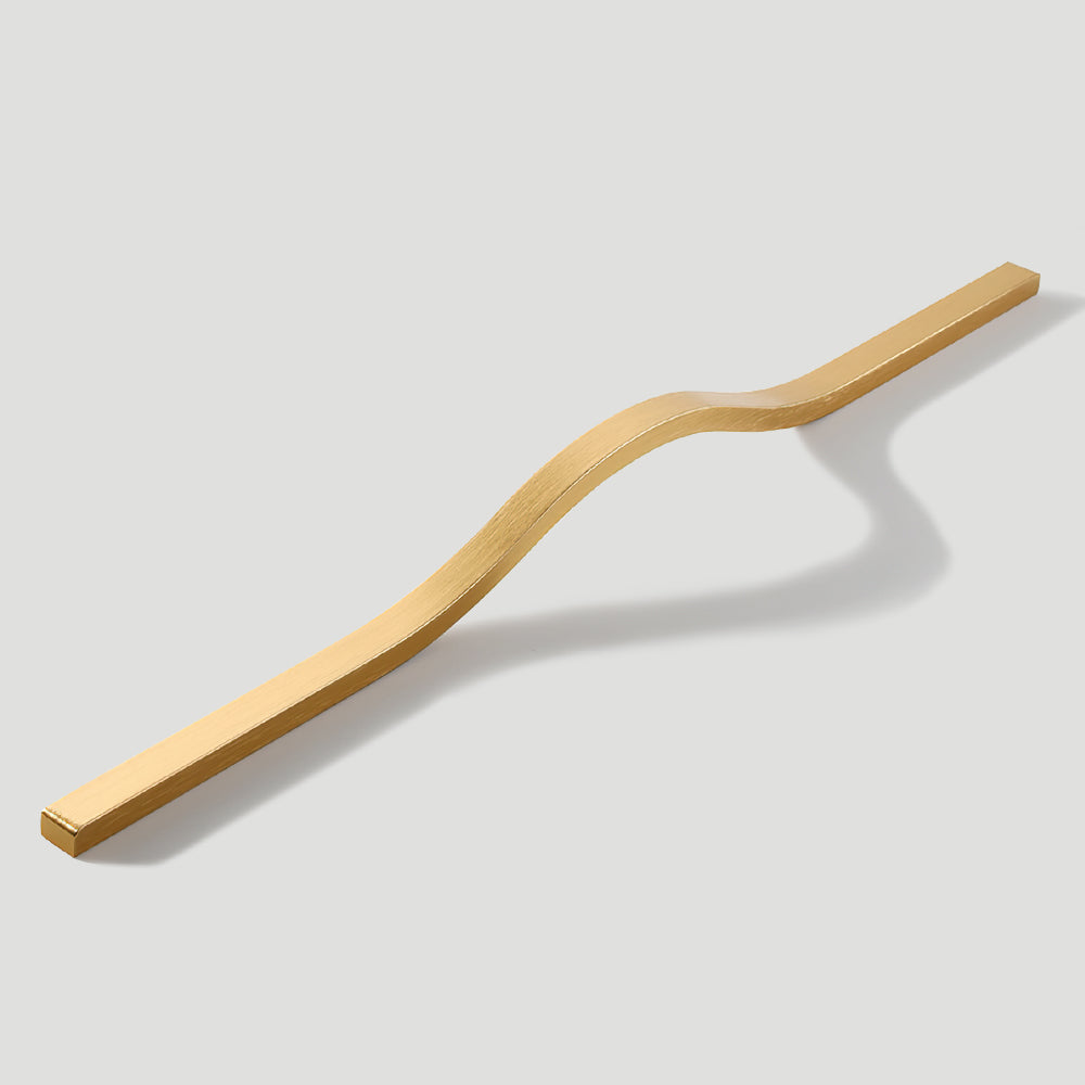 The Horizon Series | Extra-Long Architectural Cabinet Handles, 2-Pack, Black, Gray & Gold