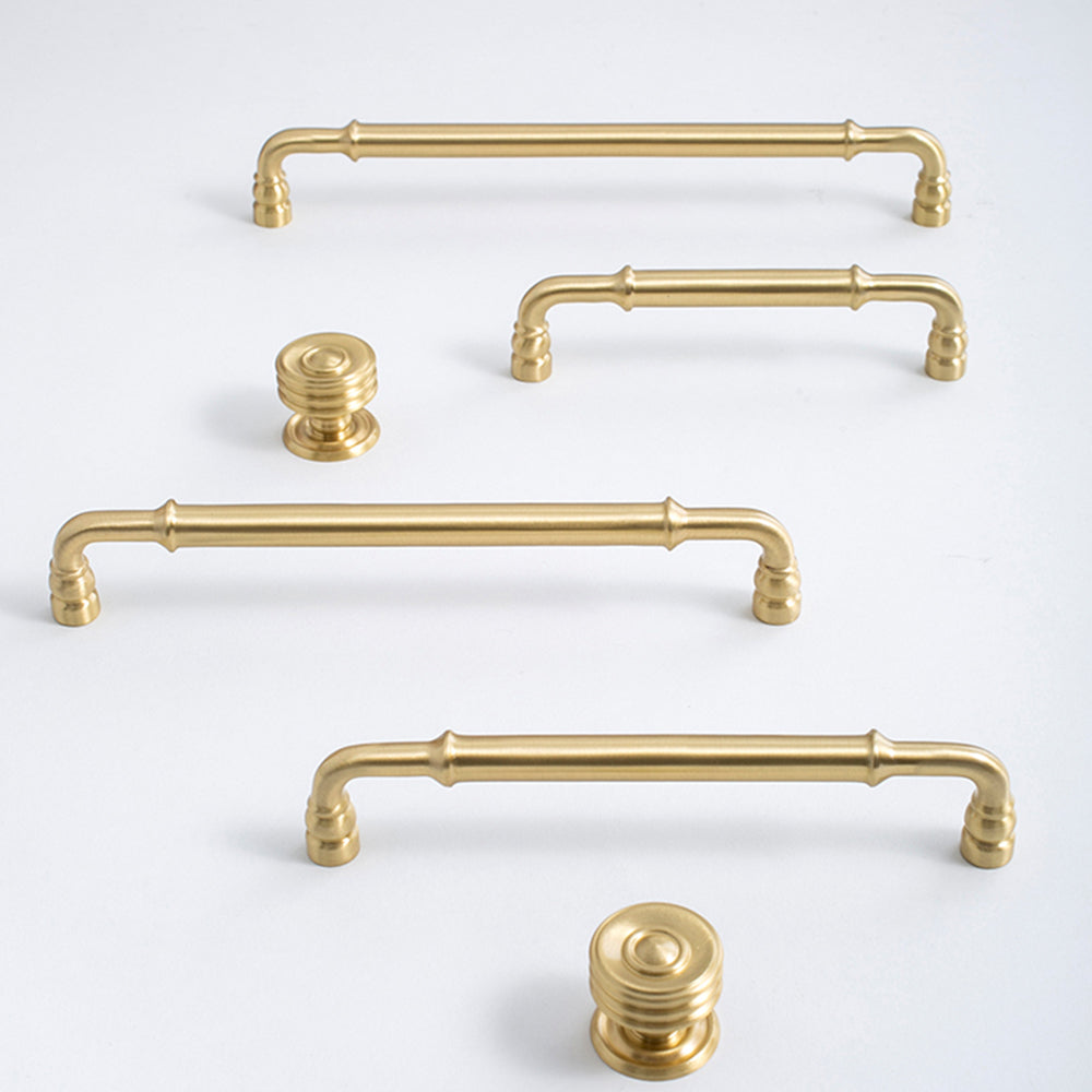 The Apex Series | Sleek Architectural Brass Wardrobe Pull