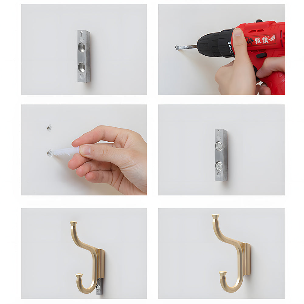 The Artisan Heritage | Heavy-Duty Zinc Alloy Coat Hook, Industrial Hardware Series