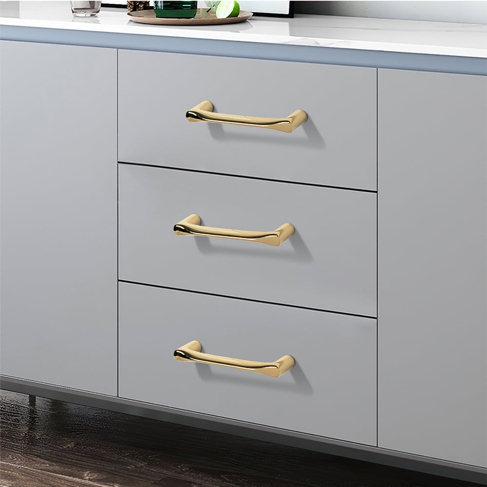 The Heritage Collection | Architectural Brass Cabinet Pulls, Gold & Black Finish