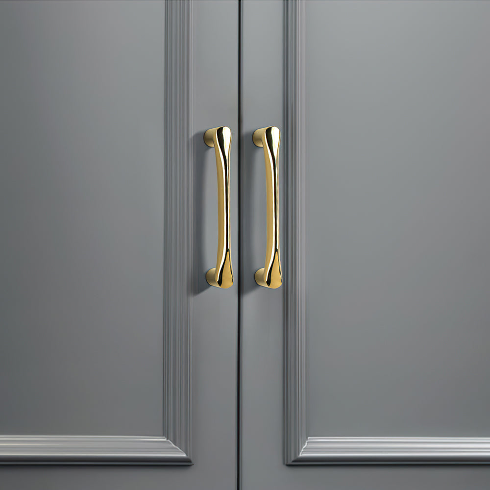 The Heritage Collection | Architectural Brass Cabinet Pulls, Gold & Black Finish