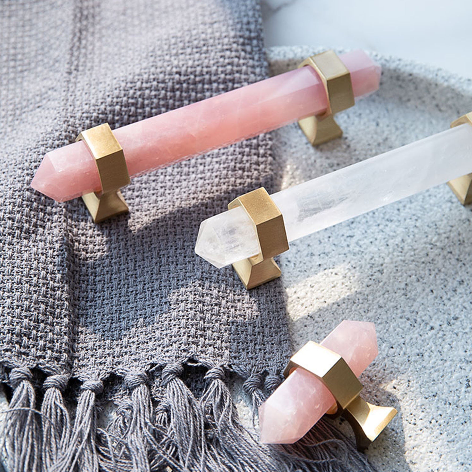 The Aurora Series | Hexagonal Dual-Ended Natural Crystal Pull