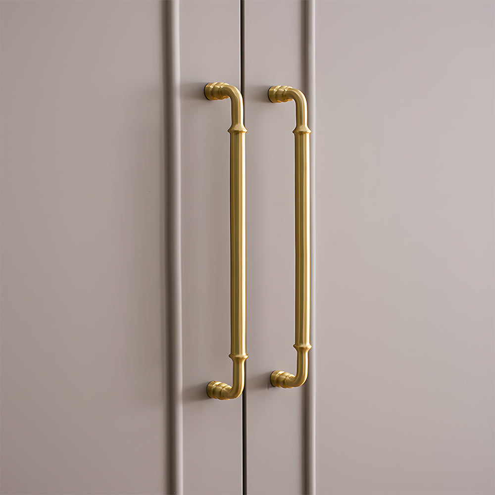 The Apex Series | Sleek Architectural Brass Wardrobe Pull