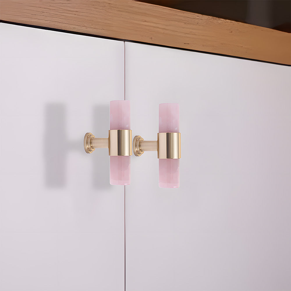 The Palais Collection | French Marble & Crystal Artisan Brass Pull