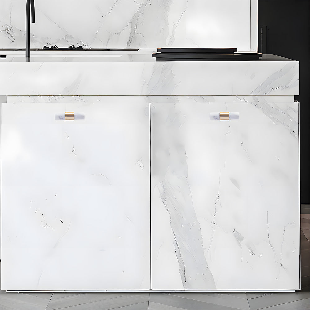 The Palais Collection | French Marble & Crystal Artisan Brass Pull