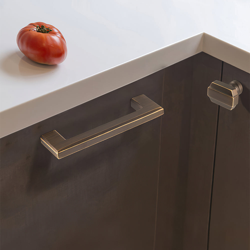 The Horizon Series | Linear Brass Kitchen Cabinet Pulls & Knobs, Gold & Coffee Finish