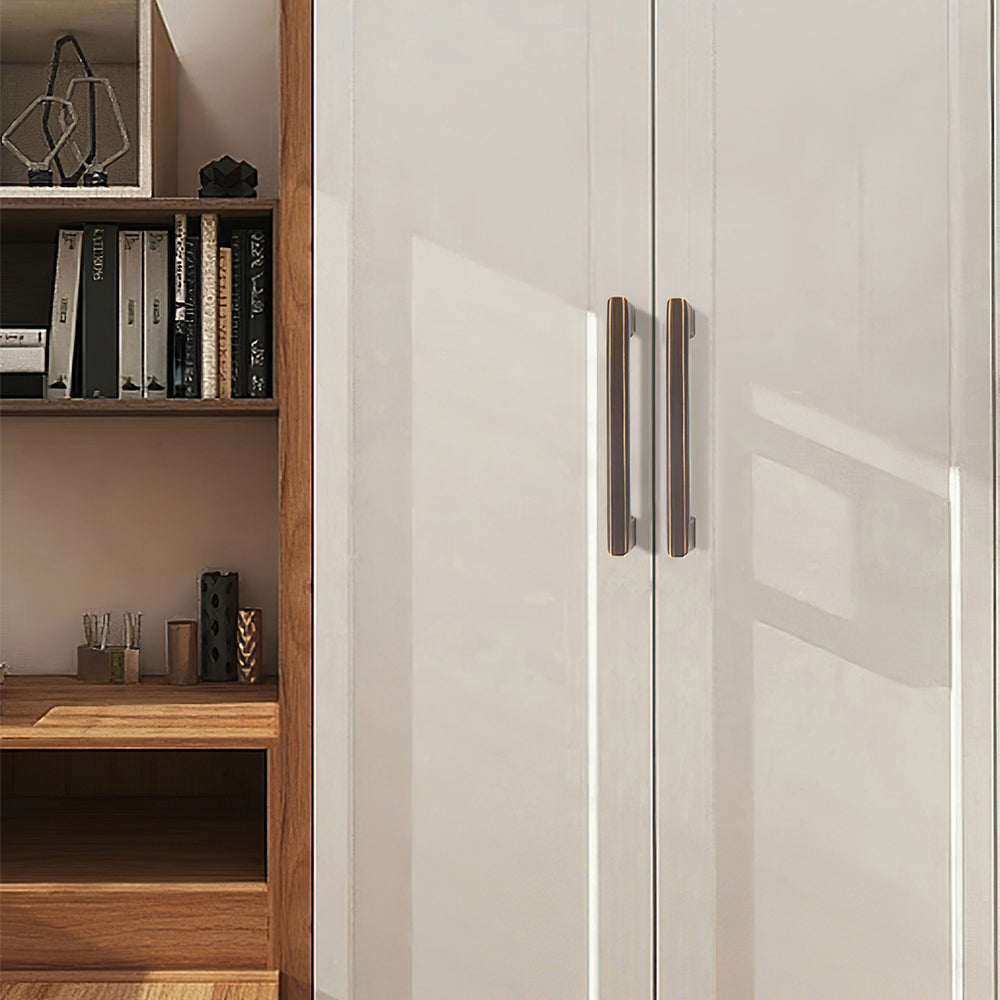The Horizon Series | Linear Brass Kitchen Cabinet Pulls & Knobs, Gold & Coffee Finish