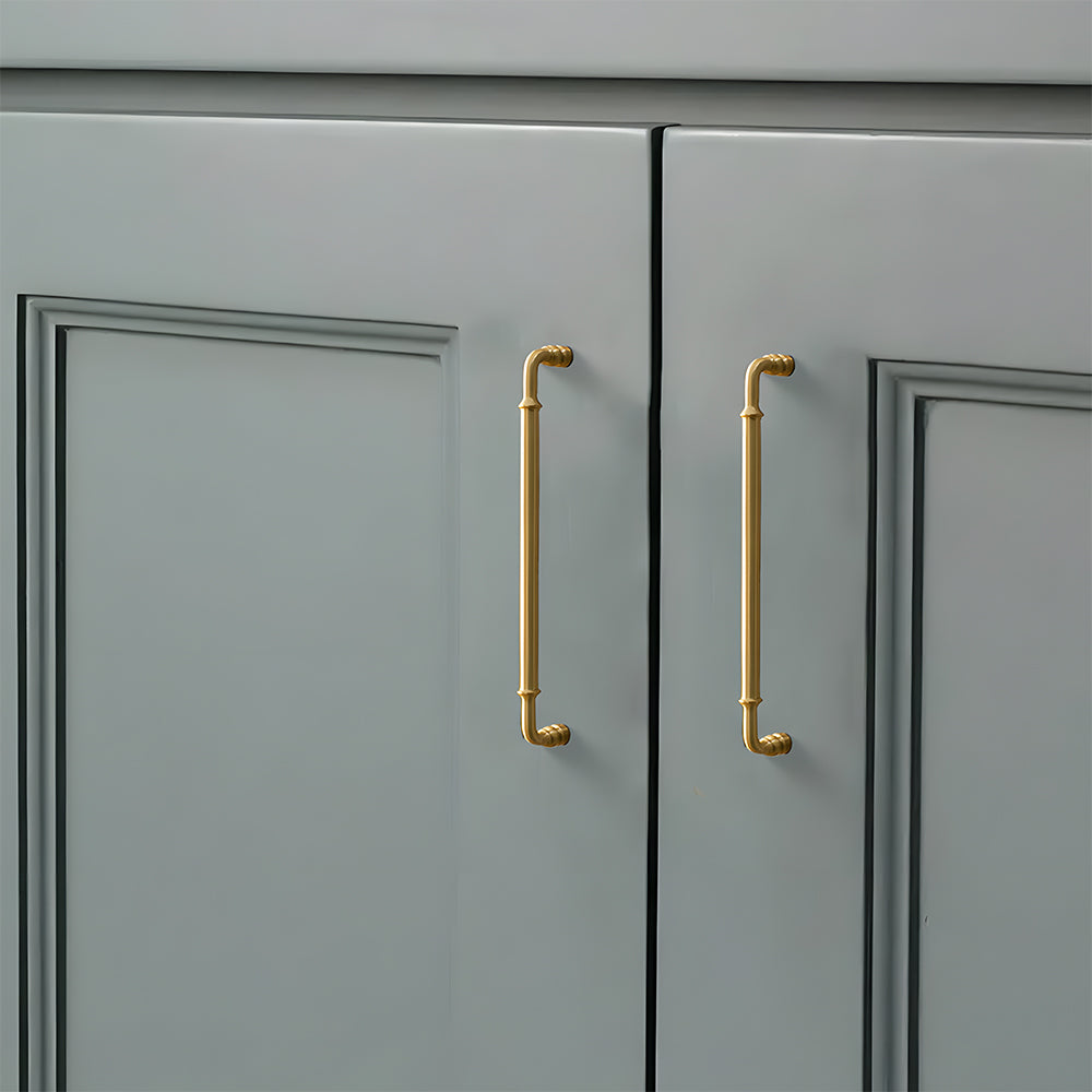 The Apex Series | Sleek Architectural Brass Wardrobe Pull