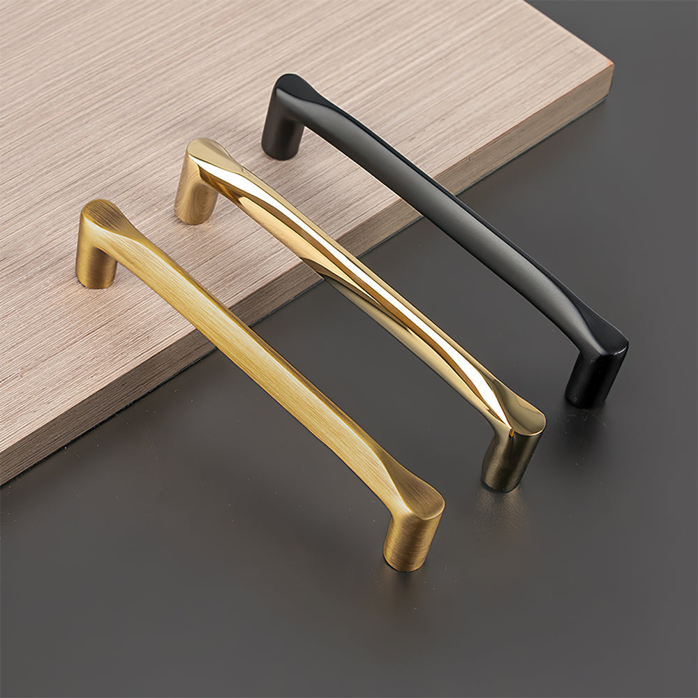 The Heritage Collection | Architectural Brass Cabinet Pulls, Gold & Black Finish