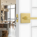 The Horizon Series | Architectural Zinc Interior Door Lever, Brushed Gold Finish