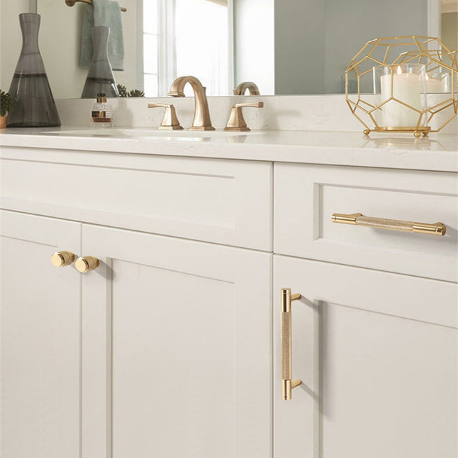The Horizon Series | 10-Pack Modern Aluminum Furniture Handles, Gold, Black & Silver Finish
