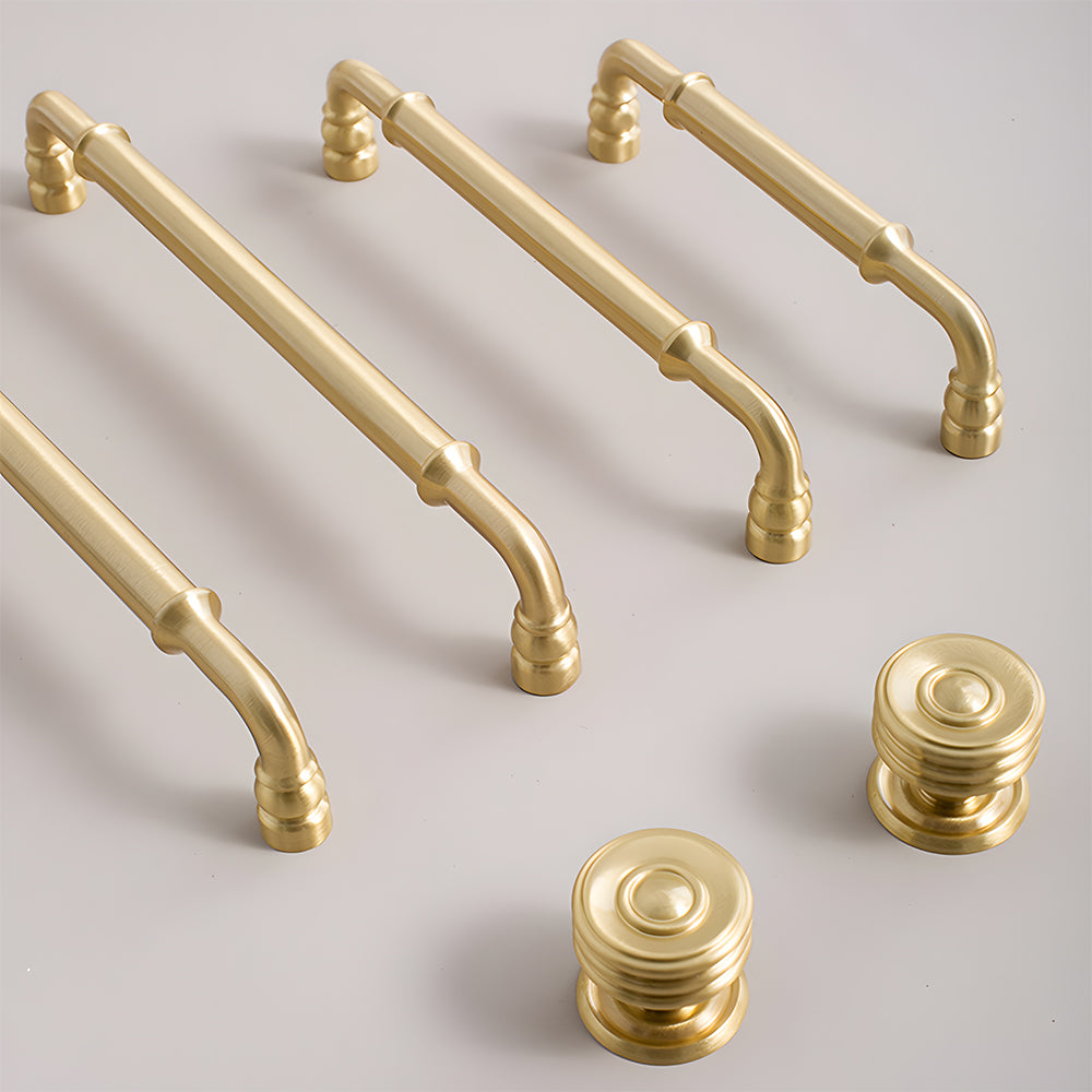 The Apex Series | Sleek Architectural Brass Wardrobe Pull