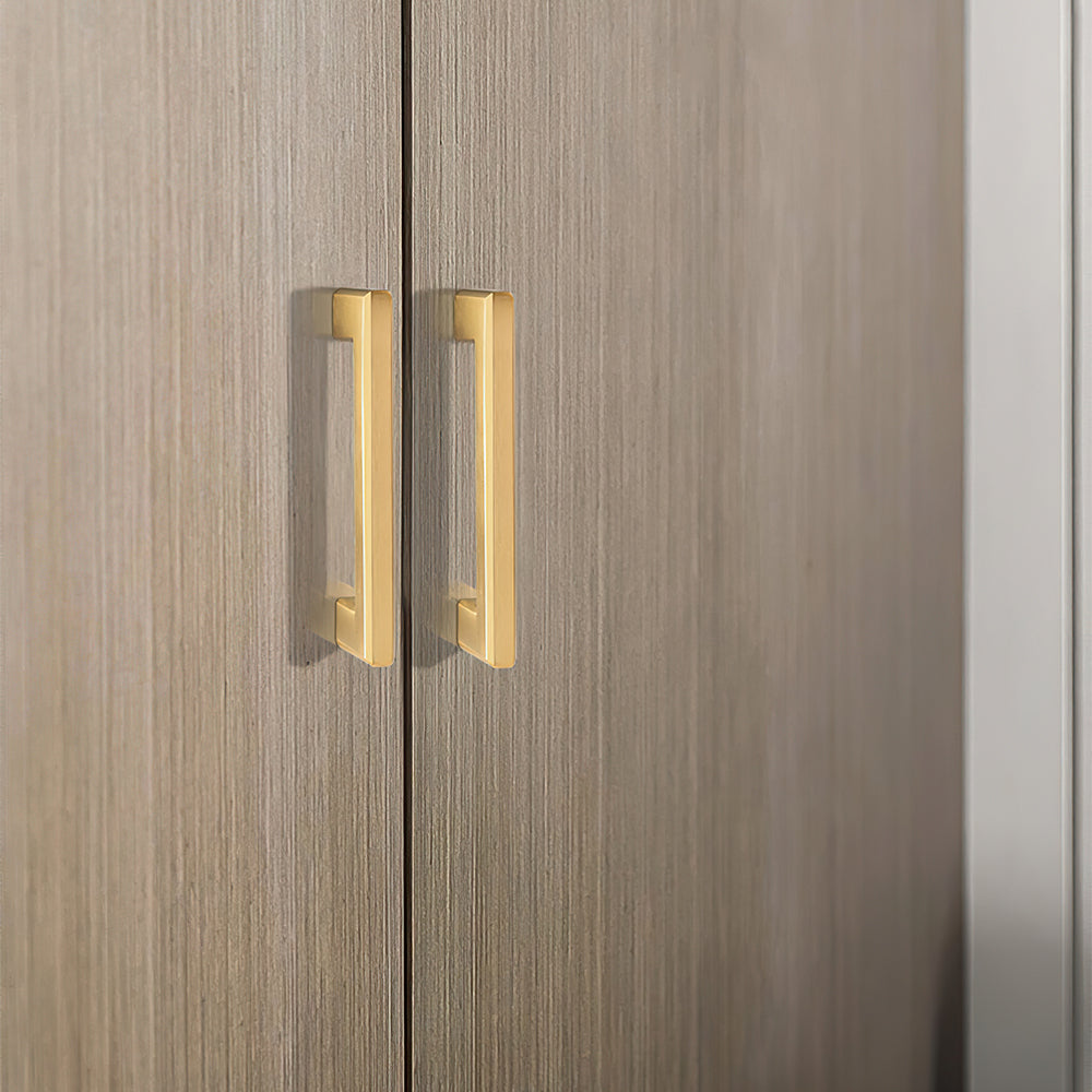 The Horizon Series | Linear Brass Kitchen Cabinet Pulls & Knobs, Gold & Coffee Finish