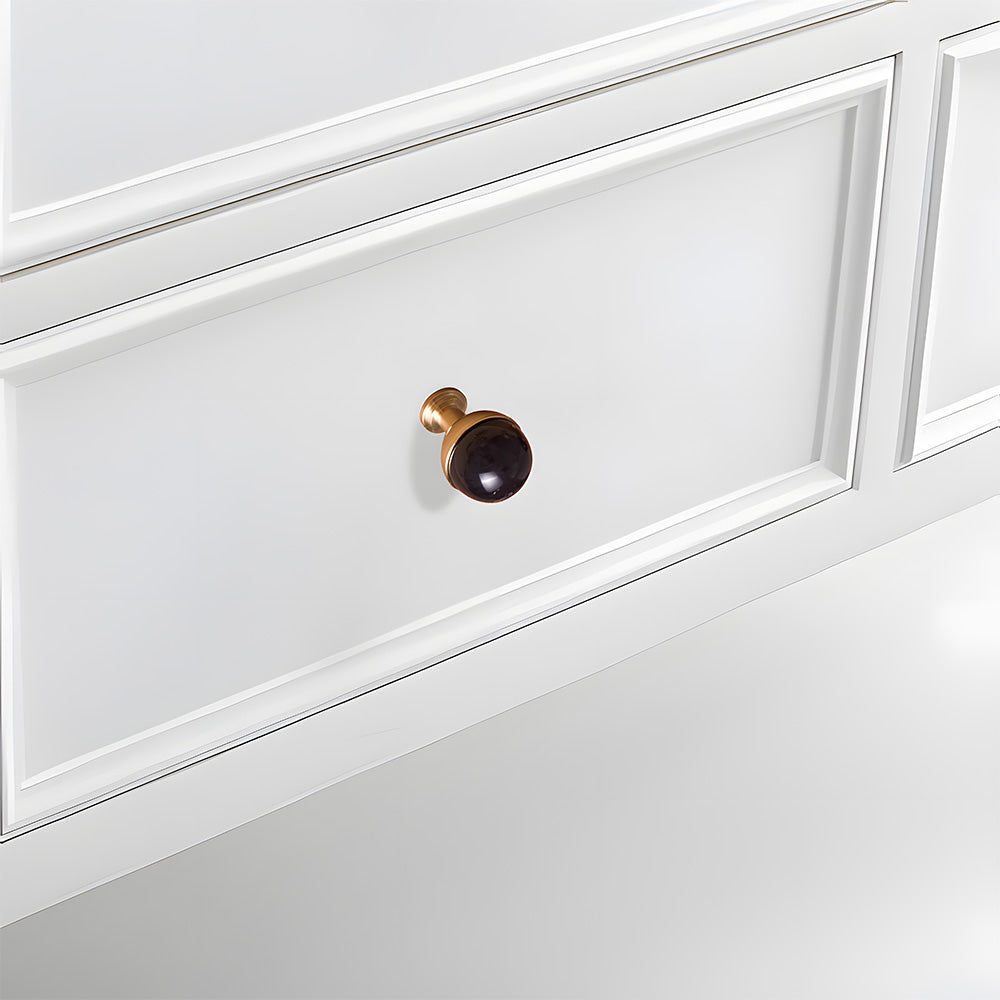 The Palais Collection | French Marble & Crystal Artisan Brass Pull