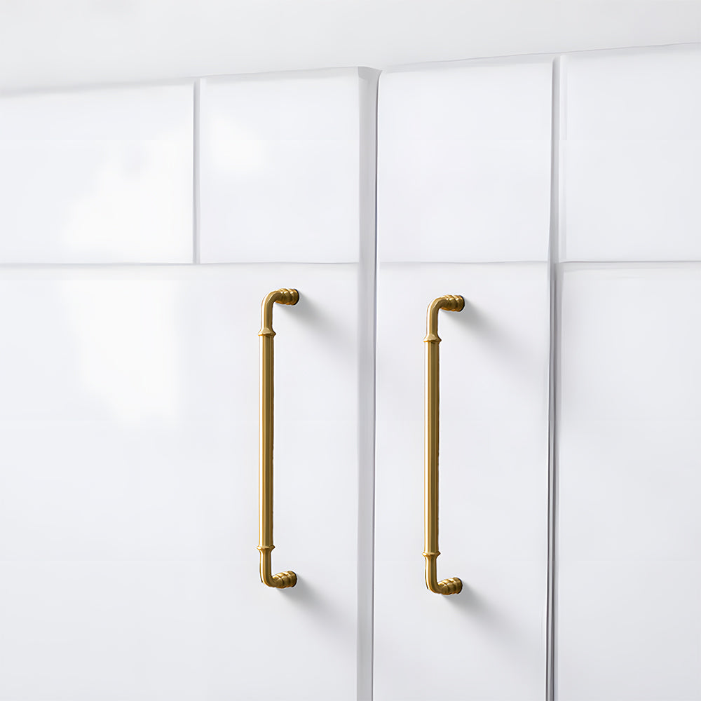 The Apex Series | Sleek Architectural Brass Wardrobe Pull
