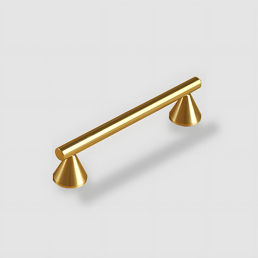 The Vertex Collection | Architectural Cone-Footed Solid Brass Pull