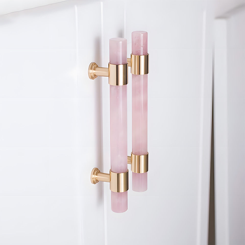 The Palais Collection | French Marble & Crystal Artisan Brass Pull