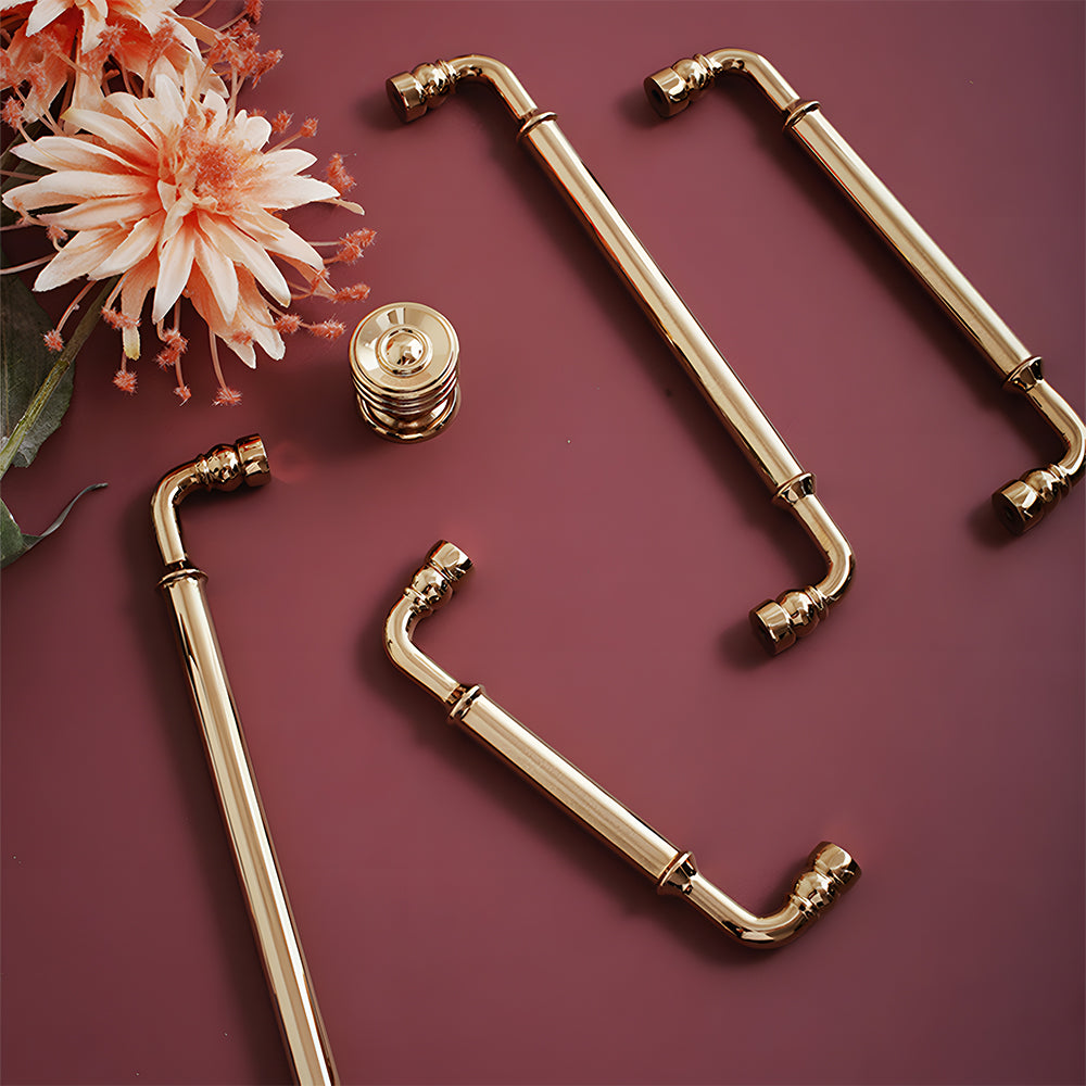 The Apex Series | Sleek Architectural Brass Wardrobe Pull