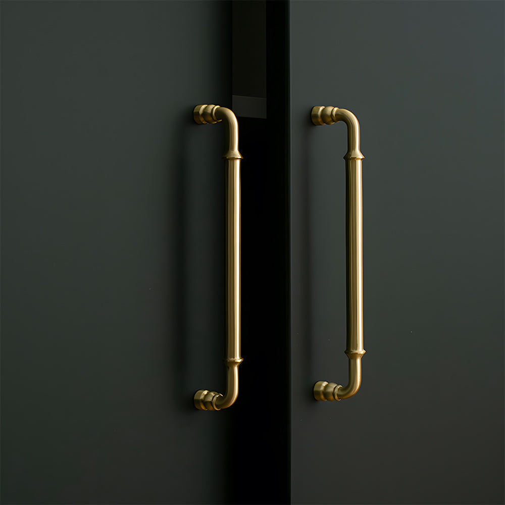 The Apex Series | Sleek Architectural Brass Wardrobe Pull