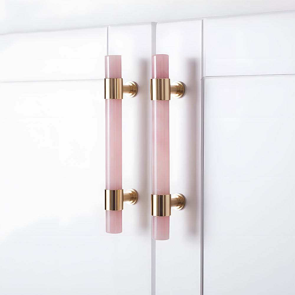 The Palais Collection | French Marble & Crystal Artisan Brass Pull