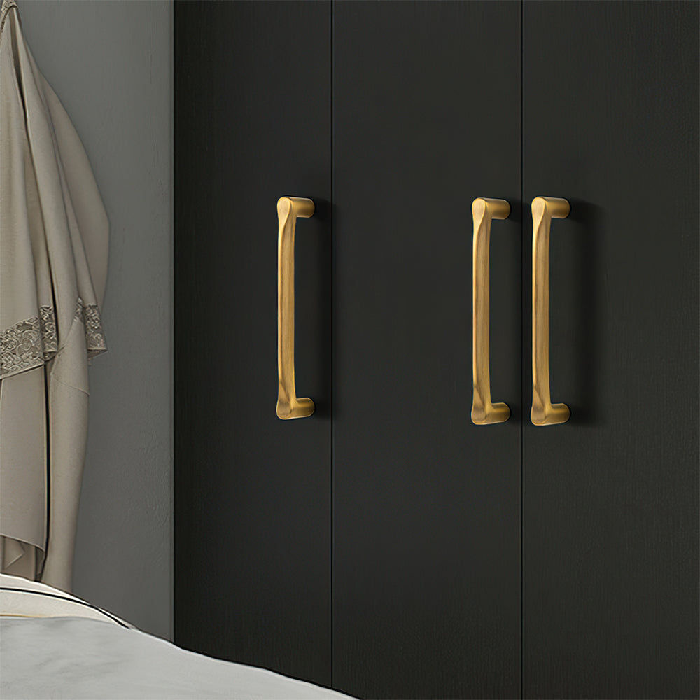 The Heritage Collection | Architectural Brass Cabinet Pulls, Gold & Black Finish