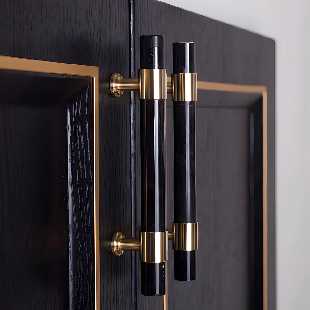 The Palais Collection | French Marble & Crystal Artisan Brass Pull