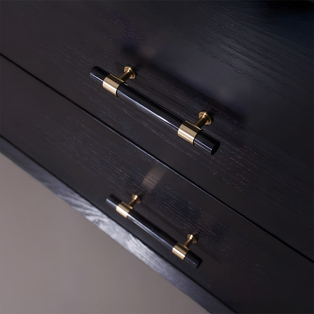 The Palais Collection | French Marble & Crystal Artisan Brass Pull