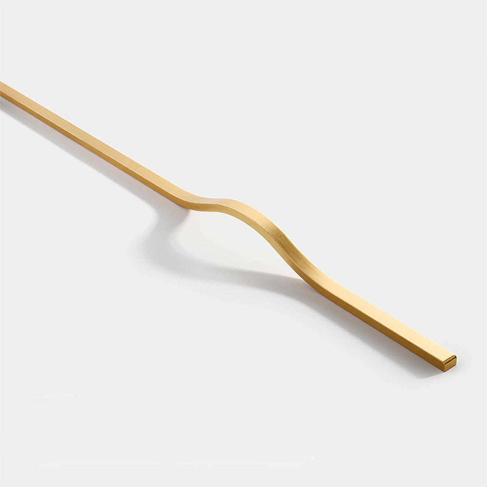 The Horizon Series | Extra-Long Architectural Cabinet Handles, 2-Pack, Black, Gray & Gold
