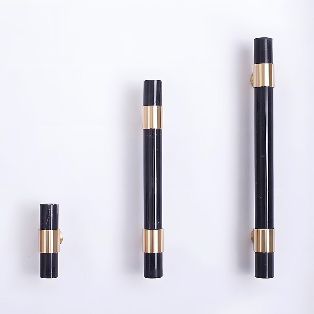 The Palais Collection | French Marble & Crystal Artisan Brass Pull