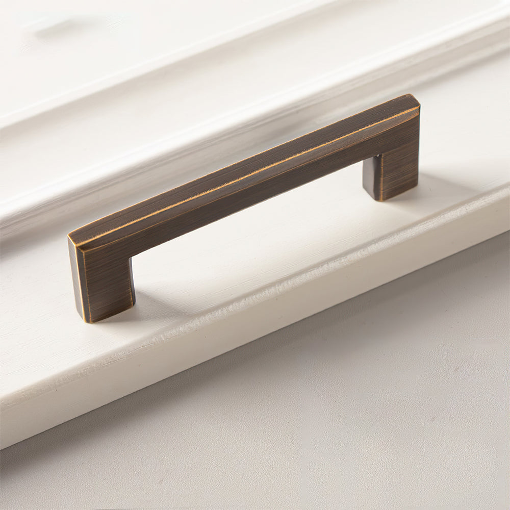 The Horizon Series | Linear Brass Kitchen Cabinet Pulls & Knobs, Gold & Coffee Finish