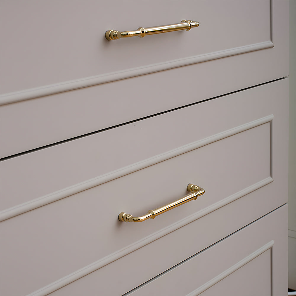 The Apex Series | Sleek Architectural Brass Wardrobe Pull