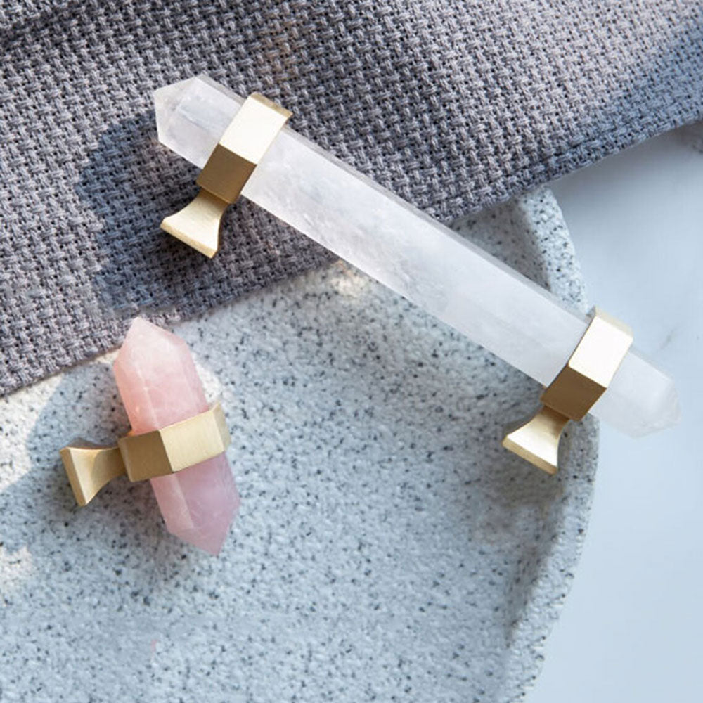 The Aurora Series | Hexagonal Dual-Ended Natural Crystal Pull