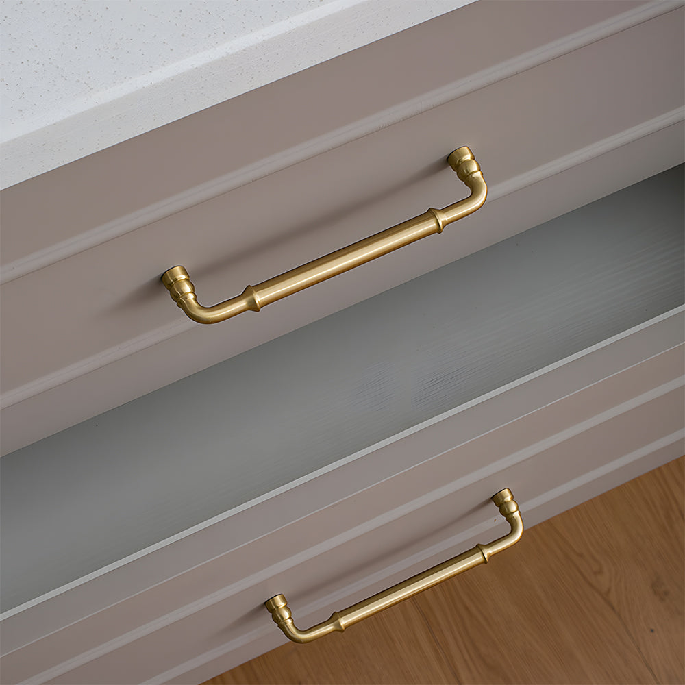 The Apex Series | Sleek Architectural Brass Wardrobe Pull