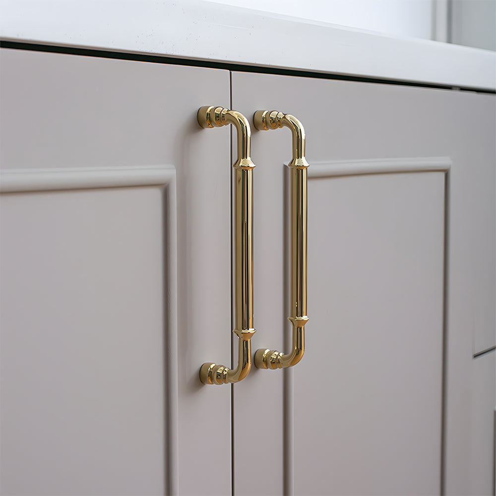 The Apex Series | Sleek Architectural Brass Wardrobe Pull
