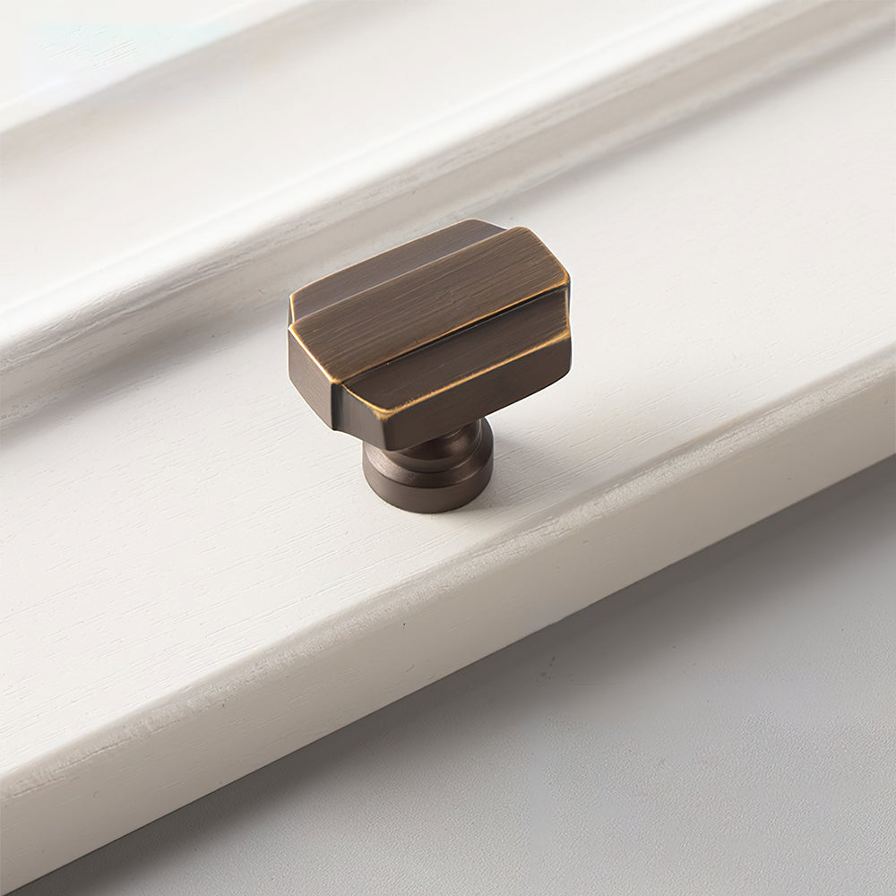 The Horizon Series | Linear Brass Kitchen Cabinet Pulls & Knobs, Gold & Coffee Finish