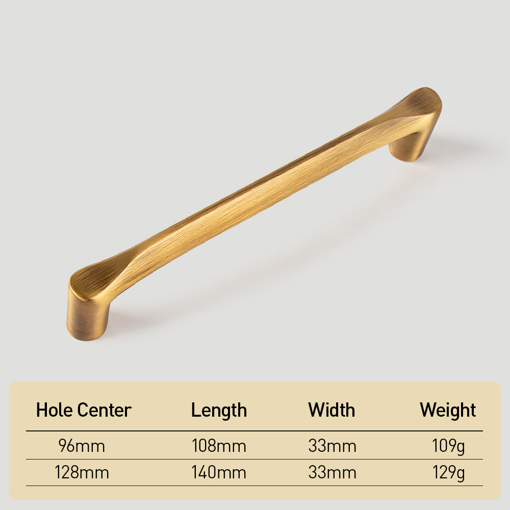 The Heritage Collection | Architectural Brass Cabinet Pulls, Gold & Black Finish