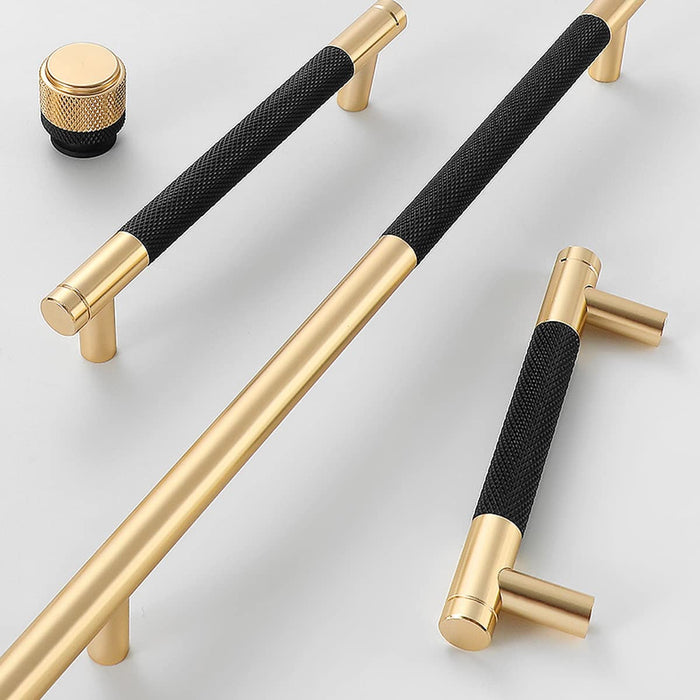 The Horizon Series | 10-Pack Modern Aluminum Furniture Handles, Gold, Black & Silver Finish