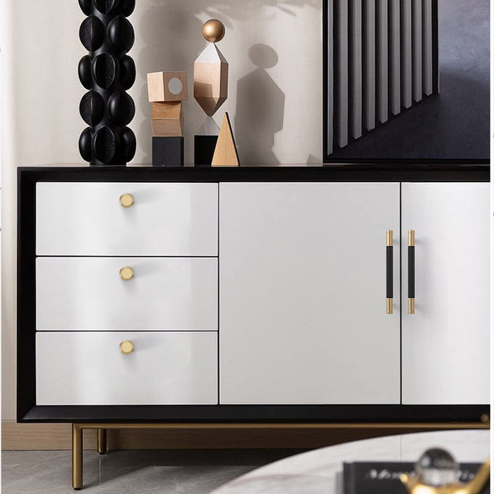 The Horizon Series | 10-Pack Modern Aluminum Furniture Handles, Gold, Black & Silver Finish