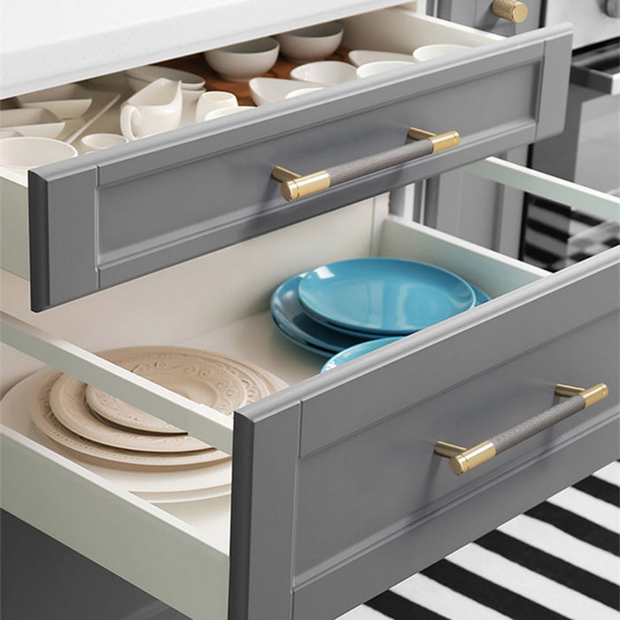 The Horizon Series | 10-Pack Modern Aluminum Furniture Handles, Gold, Black & Silver Finish