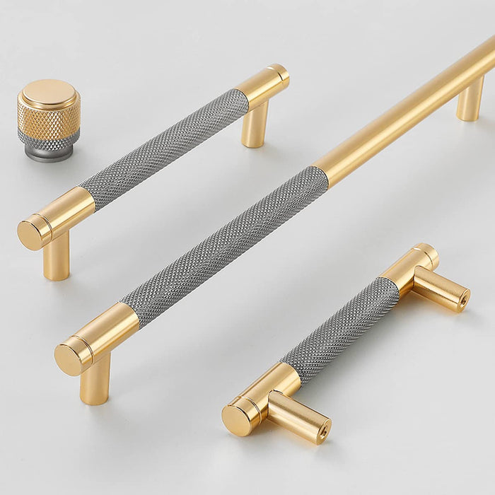 The Horizon Series | 10-Pack Modern Aluminum Furniture Handles, Gold, Black & Silver Finish