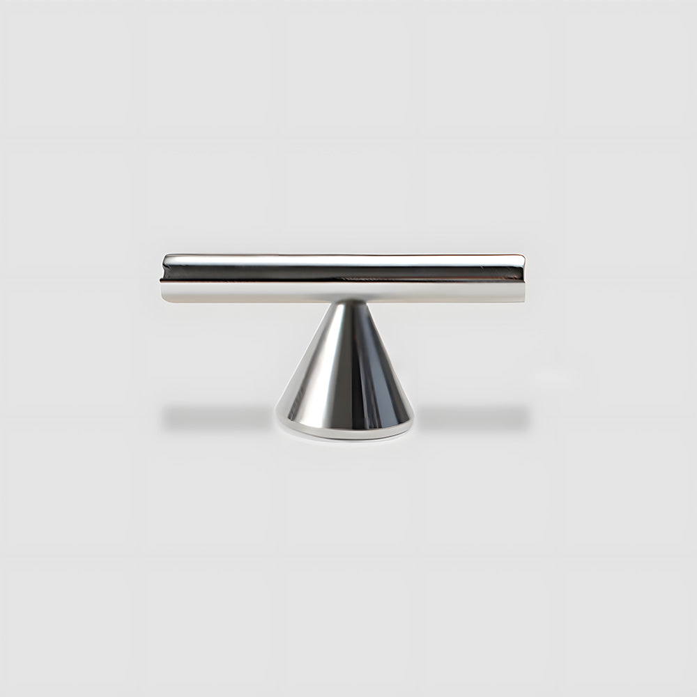 The Vertex Collection | Architectural Cone-Footed Solid Brass Pull