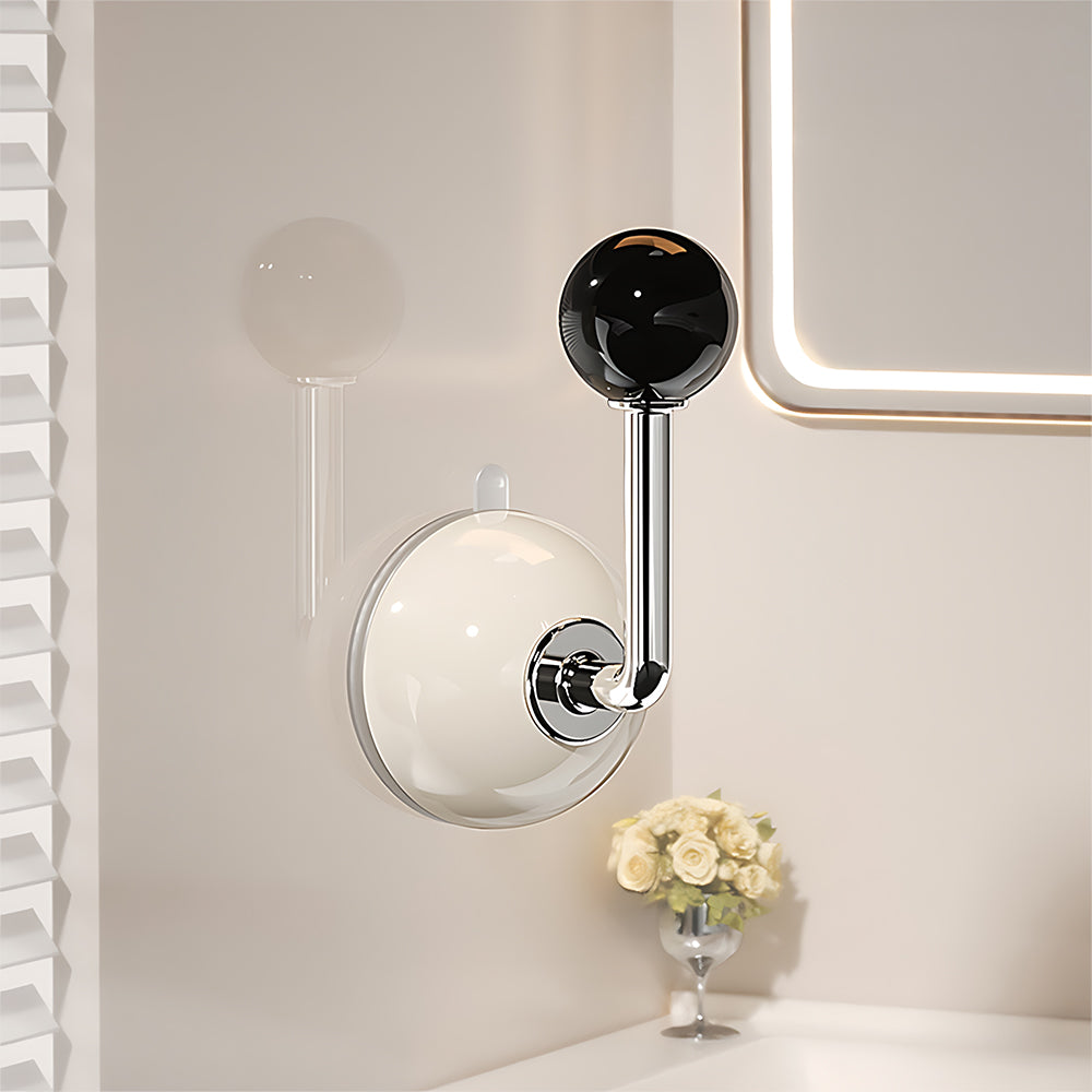 The Apex Series | Multi-Functional Suction Cup Hardware, Zinc Alloy Wall Hook & Handle