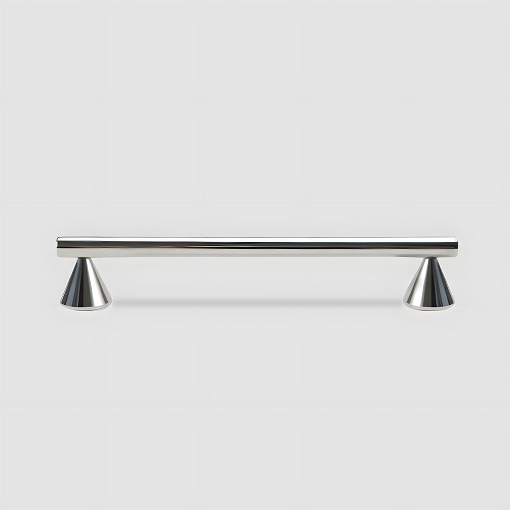 The Vertex Collection | Architectural Cone-Footed Solid Brass Pull