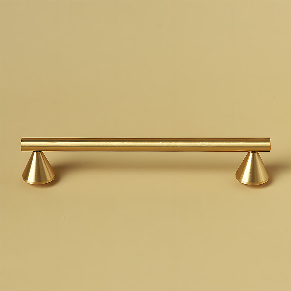 The Vertex Collection | Architectural Cone-Footed Solid Brass Pull