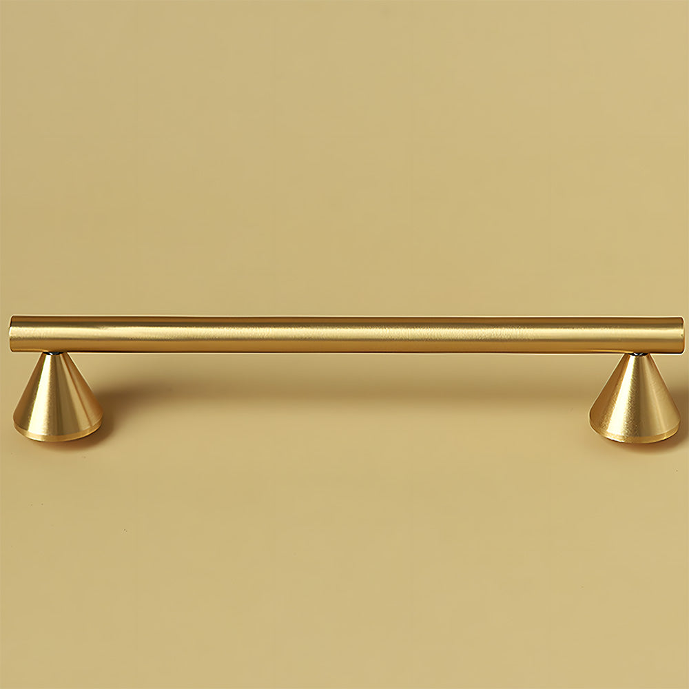 The Vertex Collection | Architectural Cone-Footed Solid Brass Pull