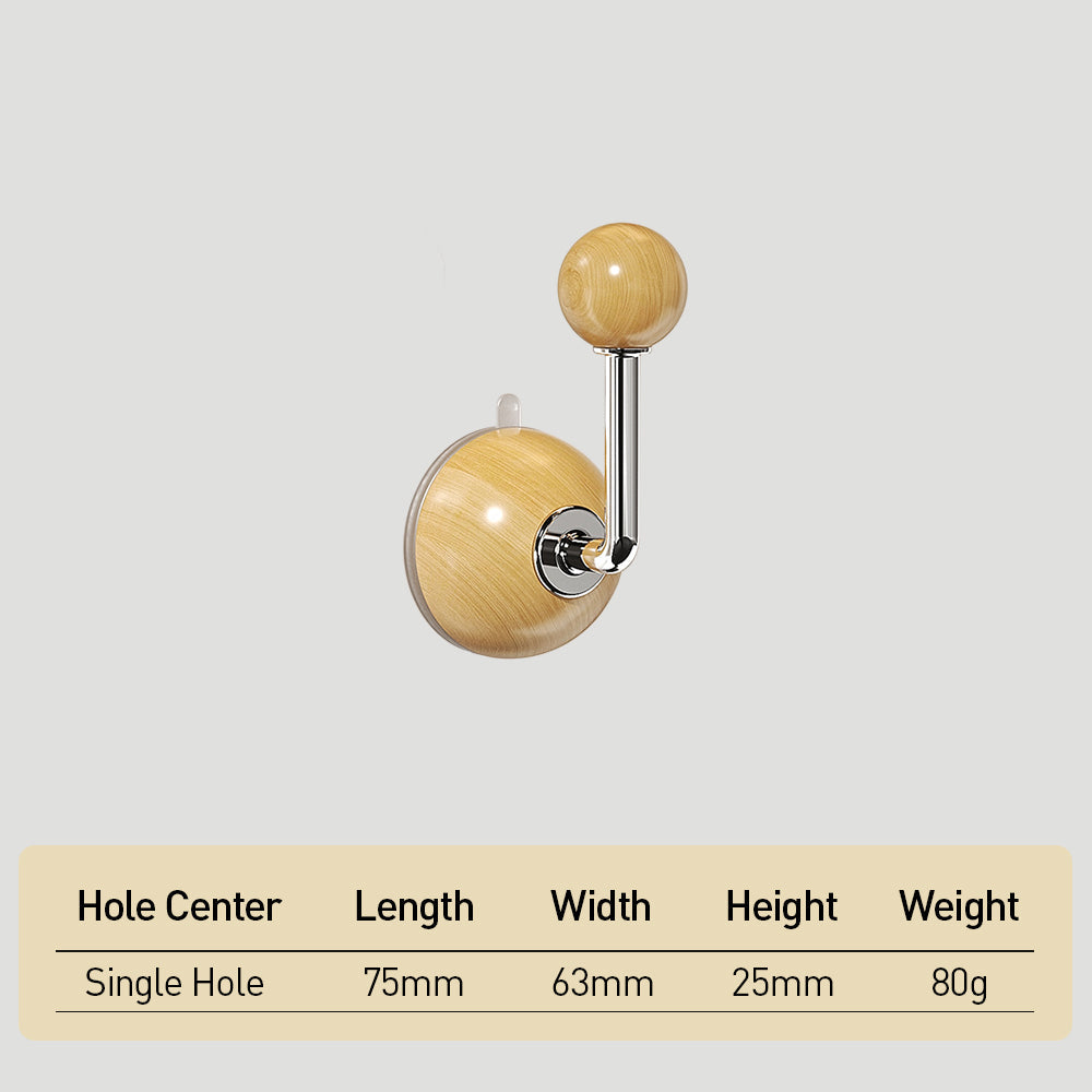 The Apex Series | Multi-Functional Suction Cup Hardware, Zinc Alloy Wall Hook & Handle